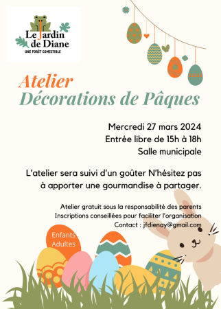 Atelier décorations de Pâques