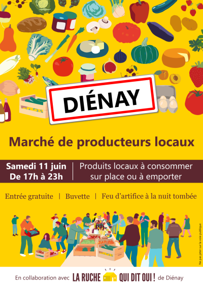 affiche marché de producteurs locaux