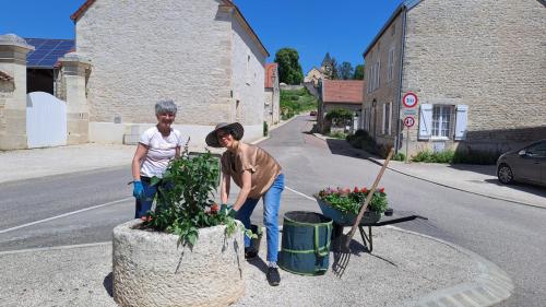 fleurissement du village