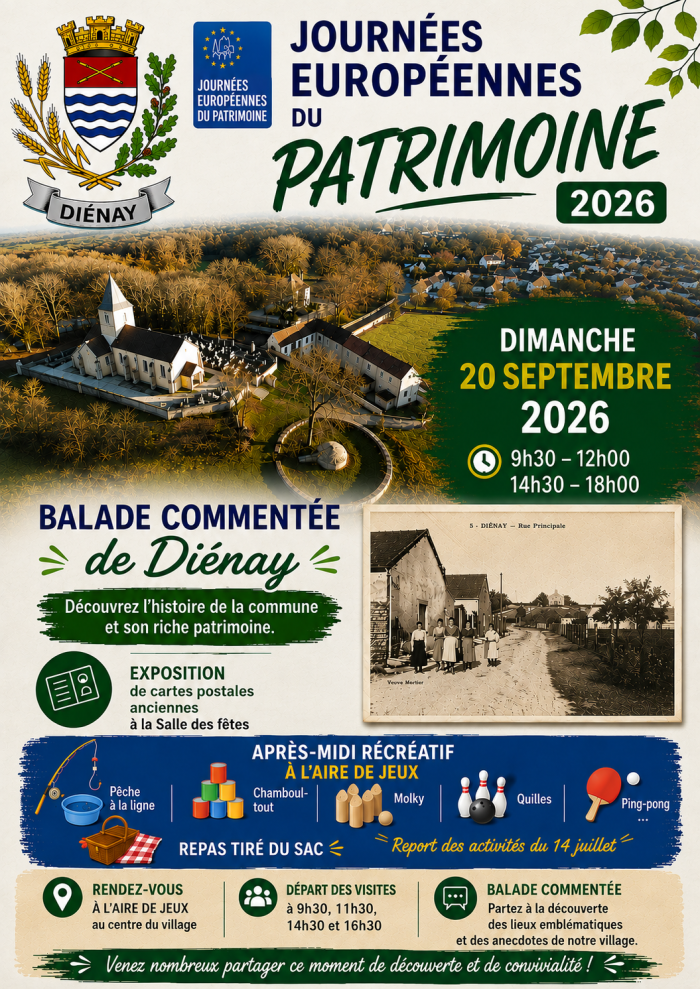Journées du patrimoine à Diénay